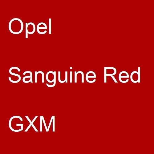 Opel, Sanguine Red, GXM.